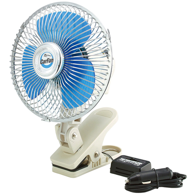【大自工業】12V日式車用電風扇 夾式 -20CM/8吋 點菸插頭 CF系列風扇 汽車風扇(車用風扇 大自工業)