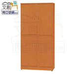 【文創集】雷凱 環保2.8尺南亞塑鋼四門鞋櫃(客約商品), , large