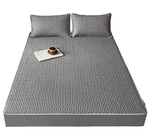 HABABY Huan'an Home Furnishings [Gift Set] Bed Sheet Latex Cooling Mat, Standard Double, Gentleman Gray, , large