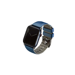【山水之寶】UNIQ Apple Watch 38/40/41/S10 42/S11 42mm錶帶Linus防水矽膠雙色錶帶 原廠公司貨, 藍色, large