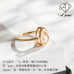 【A'jane】18K玫瑰金 柔光喵語 珍珠項鍊 貓咪項鍊 18K項鍊 A032409-001, , large