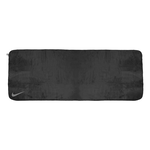 NIKE 瑜珈毛巾 66x180cm 運動毛巾 居家 健身 塑身 訓練 戶外 運動 簡約 時尚 穩定 柔軟 舒適 N1010546012OS黑, 黑, large