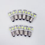 【PA LED】BA9S 平角 BAX9S 斜角 5晶 15晶體 SMD LED 白光 室內燈 小燈 定位燈, , large