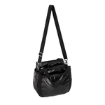 Lesportsac Small Jenni Crossbody 斜背手提水桶包 兩用包 側背包 送禮 禮物 女包(亮面黑), , large