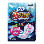 蘇菲超熟睡肌呼吸33cm衛生棉14片, , large