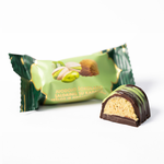 Dark chocolate sweets with kadayif dough and pistacho filling, , large
