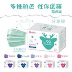 【10入組】MEDTECS 美德醫療 Children Face Mask 兒童口罩 分享綠 一盒50入 標準一級醫用口罩, , large