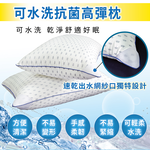 【多利寶寢具】Indian_可水洗抗菌高彈枕頭台灣製(1入), , large