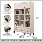 【唯熙傢俱】艾莎北歐風４尺書櫃, , large