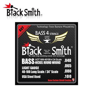BlackSmith ANW-40100-4-34 奈米碳纖維AOT薄包膜 電貝斯套弦【敦煌樂器】