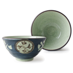 [豐名日本餐具] 3.6飯碗 江戶小紋 / H84-36RB, , large