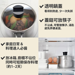 日本Arnest 逸品物創不銹鋼三合一萬用料理鍋附瀝水藍、玻璃蓋14cm, , large