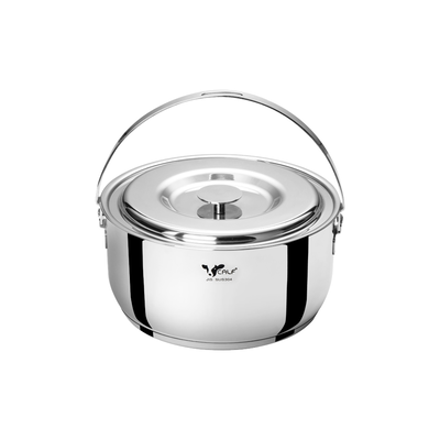 【Buffalo牛頭牌】新小牛304不鏽鋼加厚底調理鍋18cm/2.0L (IH.電磁爐適用)
