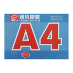 【MBS 萬事捷】A4 亮面 護貝膠膜 護貝膜 216X305mm 10盒/組 1330, , large