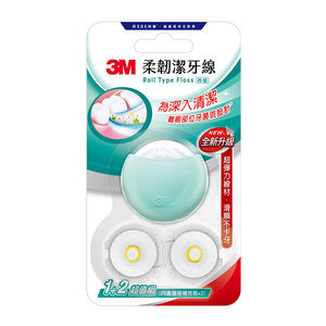 3M 柔韌潔牙線(微蠟)馬卡龍造型綠