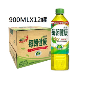 【每朝健康】綠茶900mlx12瓶