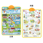 [風車圖書] FOOD超人有聲學習掛圖-交通工具&三字經, , large