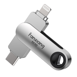[FANXIANG] iPhone USB Flash Drive Lightning + Type-C Dual Head Use the Same APP Interface Operation F385-512GB, , large