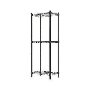 【Y HOUSE】45x30x120cm Lightweight Three-layer Iron Rack Iron Rack - Painted Black
