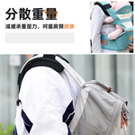 【上手家居】加厚書包減壓背帶 黑色(減壓肩墊/背包背帶/肩背帶/肩墊/護肩墊/氣墊肩帶/減壓後背包), , large