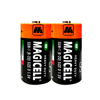 [寶旺旺] 無敵強MAGICELL 1號D 碳鋅電池24入 收縮包(1.5V) 整盒
