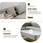 沙發床 貓抓布 單人床L型沙發床 小戶型沙發 套房沙發 SF101, 灰色, large