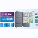 SANLUX 台灣三洋 606公升 一級節能台灣製-3&deg;C變頻微凍室三門電冰箱 SR-V612C, , large