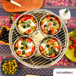 【德國LotusGrill】G340無煙烤肉超值七件組 (烤爐+平底鍋組+玻璃蓋+腳架+夾+刷+炭精), , large