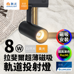 DanceLight Raphael Ultra-thin Magnetic Track Light 8W Projection Light (Yellow Light), , large