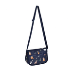 Lesportsac Classic Mini Hobo 時尚迷你小型斜背包 側背包 小廢包 手機包 送禮 禮物 女包(熱帶度假貓咪), , large