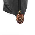 LONGCHAMP S號短把LE PLIAGE摺疊水餃包(黑色), , large