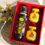 [皇廷] 頂級天然龍眼蜜1100g+茶花蜂花粉300g(2瓶) &mdash; 養生禮盒B, , large