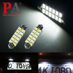 【PA LED】好亮 雙尖 41MM 12晶 5630 SMD LED 超白光 室內燈 閱讀燈 化妝燈 牌照燈 行李箱燈, , large