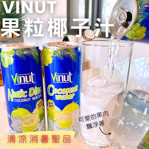 中元普渡 Vinut 果粒椰子汁325ml 越南原裝進口 [免運]