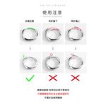 韓版s925純銀黑色線條耳扣款耳環  附馬卡收納盒 , , large