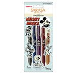 【ZEBRA 斑馬牌】迪士尼 限定款  SARASA 復古色鋼珠筆 5支 V/C款 組(JJ15-DS2305)  -  多款可選, , large