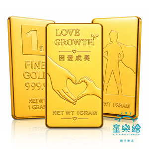 【童樂繪金飾】黃金9999純金 多選 1克 1g金磚/金條 幸運星LuckyStar