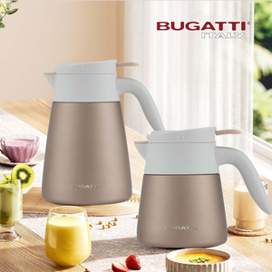 BUGATTI Tabletop Stainless Steel Thermos Flask 500ml Soft Cherry Pink