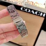 [星晴錶業]COACH手錶,34mm,CH00059彩虹圈錶面玫瑰金錶殼彩虹色精鋼錶帶款, , large