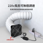 空氣循環12cm機箱風扇-4風扇+8金屬網罩+調速器+配件+螺絲, , large