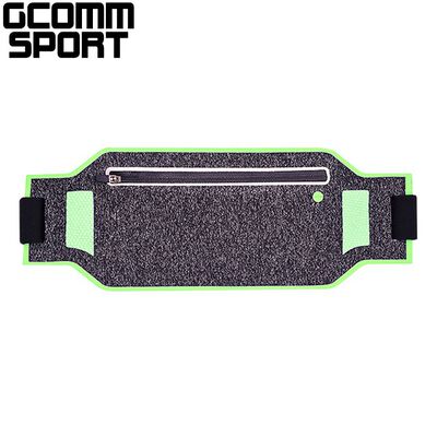 GCOMM SPORT 萊卡輕薄貼身防汗水音樂腰包 螢光綠