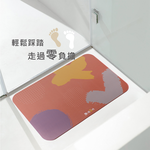 【Monster】 Soft Diatomaceous Earth Absorbent Mat &ndash; Puff Style (60x40cm) &ndash; Orange, , large
