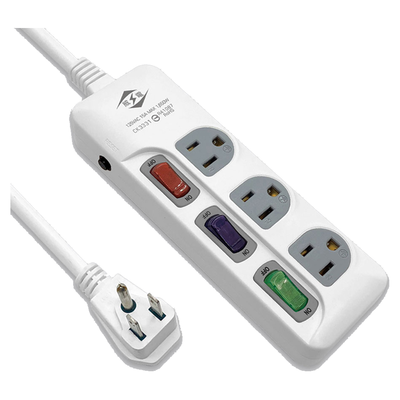 [寶旺旺]威電CK-3331 3孔3開3座 電腦線 延長線4尺/6尺/9尺/15尺