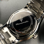 [星晴錶業]MASERATI手錶,46mm,R8853146002寶藍色錶面銀錶殼銀色精鋼錶帶款, , large