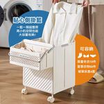STYLE格調｜側掛手提籃洗衣籃 33cm面寬 髒衣籃 置物籃 衣物籃 浴室 臥室 陽台, , large