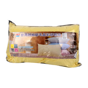 台灣超細磨毛晶彩舒眠枕-顏色隨機出貨