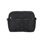 |快速出貨|Lesportsac Deluxe Crossbody 拉鍊斜背包 送禮推薦-黑色拼布釘飾, , large