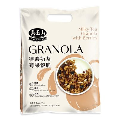 馬玉山特濃奶茶莓果穀脆25g x8