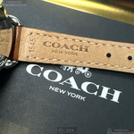 [星晴錶業]COACH手錶,28mm,CH00285貝母錶面銀錶殼咖啡色真皮皮革錶帶款, , large