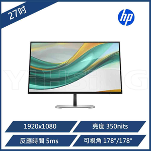 【HP 惠普】 B28F5UT 27型 FHD Series 5 Pro 120Hz 護眼螢幕/內建喇叭/顯示器